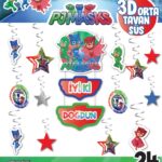 3D TAVAN SÜS 24 LÜ PJ MASKS