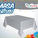 DÜZ MASA ÖRTÜSÜ GÜMÜŞ