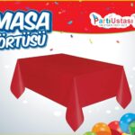 DÜZ MASA ÖRTÜSÜ KIRMIZI