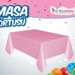 DÜZ MASA ÖRTÜSÜ PEMBE