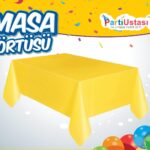DÜZ MASA ÖRTÜSÜ SARI
