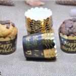 KAPSÜL 12 Lİ VARAKLI HAPPY BİRTHDAY SİYAH GOLD