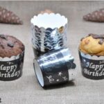 KAPSÜL 12 Lİ VARAKLI HAPPY BİRTHDAY SİYAH GÜMÜŞ