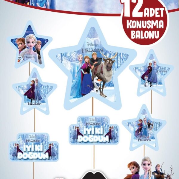 KONUŞMA BALONU SET 12 Lİ FROZEN