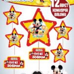 KONUŞMA BALONU SET 12 Lİ MICKEY