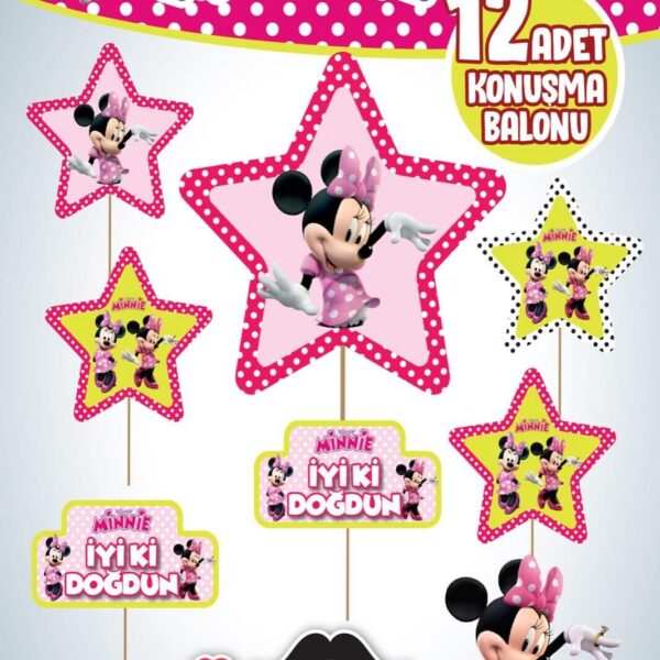 KONUŞMA BALONU SET 12 Lİ MİNNİE