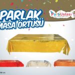 PARLAK MASA ÖRTÜSÜ KIRMIZI
