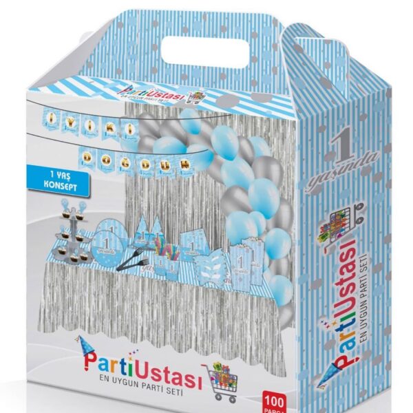 PARTİ SETİ BİR YAŞ MAVİ