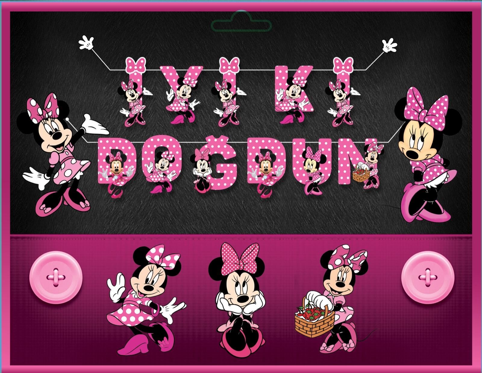 YAZI 3D BANNER MİNİE YAZI 3D BANNER MİNİE - Görsel 1