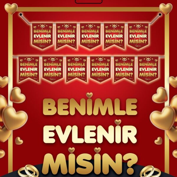 YAZI ZARF BANNER BENİMLE EVLENİRMİSİN