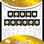 YAZI ZARF BANNER İYİKİ DOĞDUN SİYAH GOLD