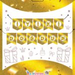 YAZI ZARF BANNER SOFT GOLD