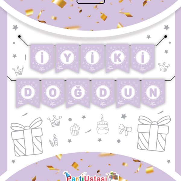 YAZI ZARF BANNER SOFT MOR