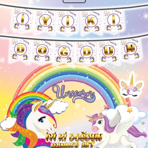 YAZI ZARF BANNER UNİCORN